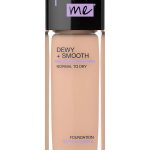 Maybelline Fit Me Dewy + Smooth Foundation Makeup, Nude Beige, 1 Count